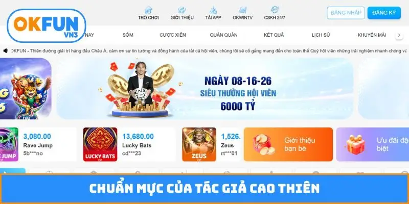 Chuẩn mực của tác giả Cao Thiên