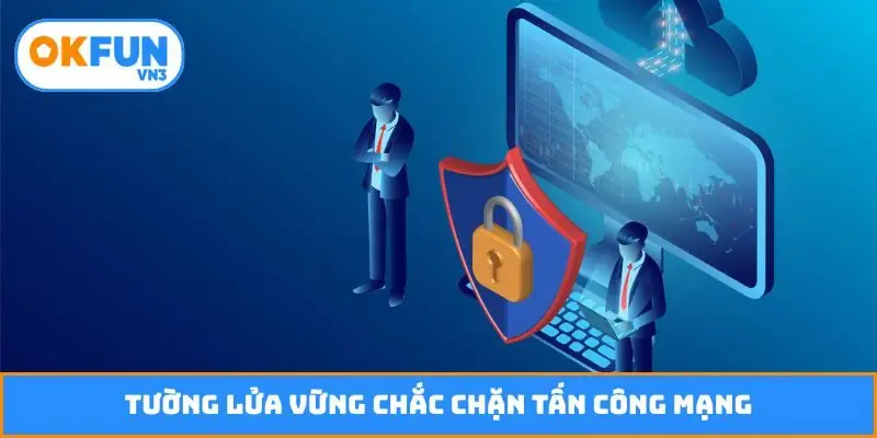 Tường lửa vững chắc chặn tấn công mạng